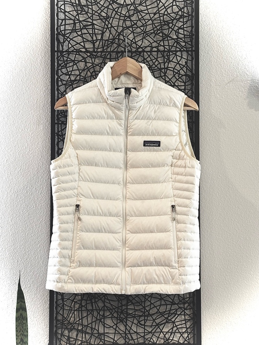 Patagonia Women's Cream Quilted Down Vest